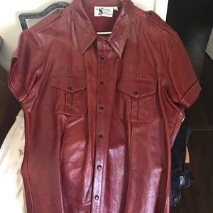 Leather Cop Shirt